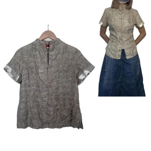 Authentic women’s qipao/cheongsam blouse top - Picture 4 of 7